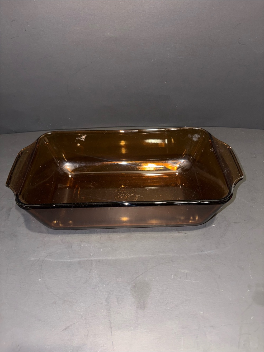 Anchor Hocking Amber Glass Rectangular Bake Dish